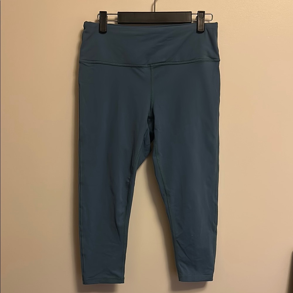 Like New Blue- Teal Prana Transform Capri Leggings - Large